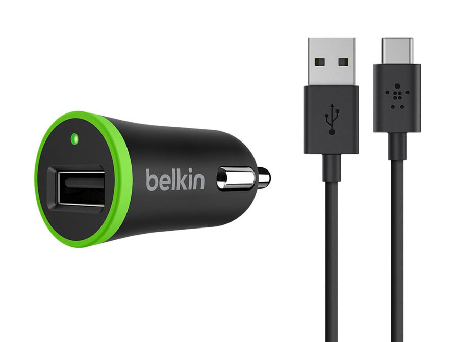Belkin 2.1A USB Autolader met USB-C kabel