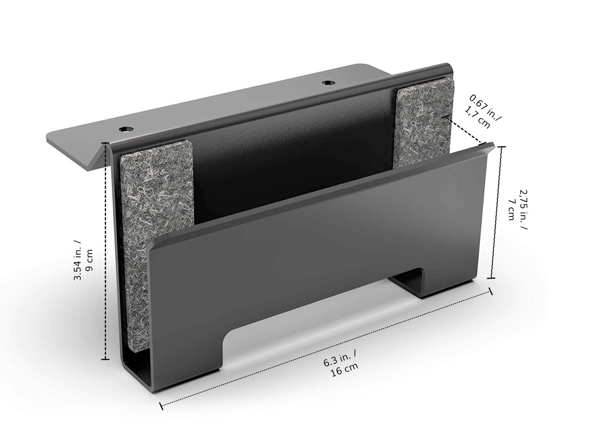 Balolo Laptop Dock Module voor Setup Cockpit - Zwart Staal