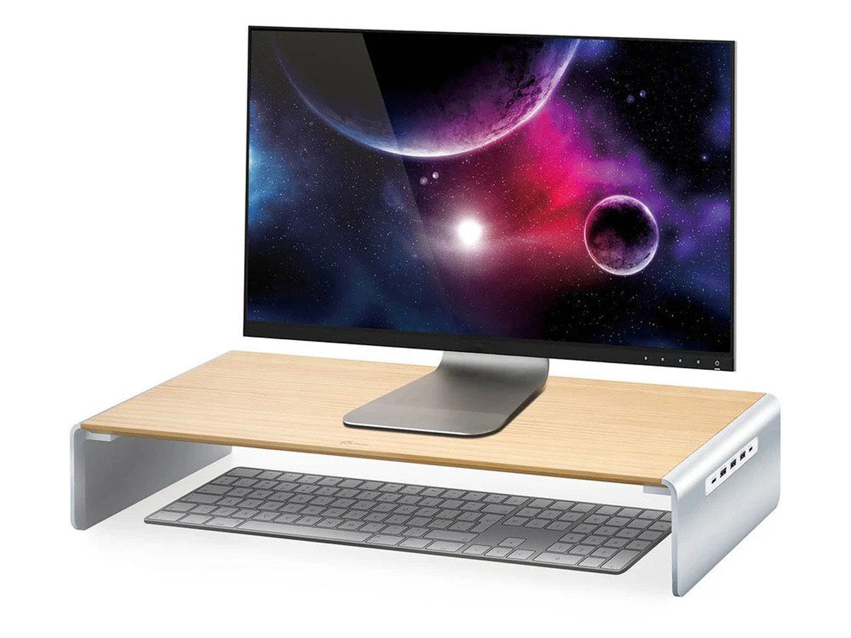 j5create Design Monitor Stand Beeldschermverhoger met USB-C Hub