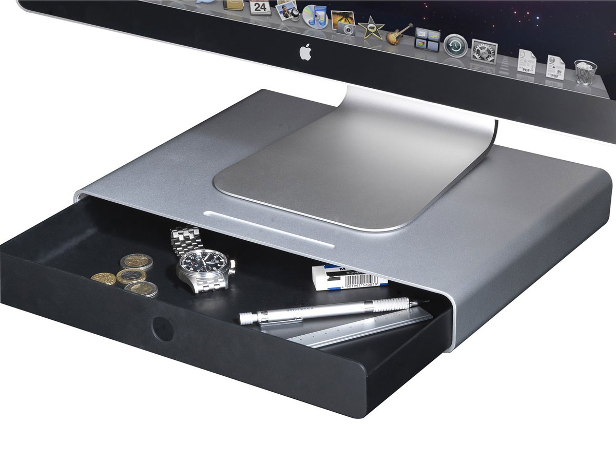 Just Mobile Drawer - iMac Beeldscherm Verhoger met La