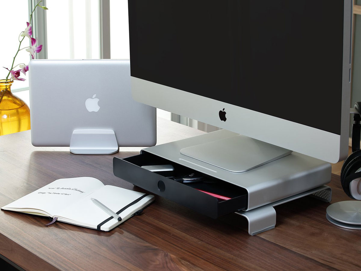 Just Mobile Drawer - iMac Beeldscherm Verhoger met La