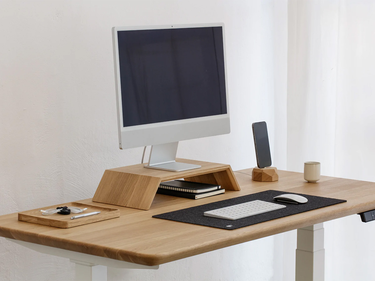 Oakywood Monitor Stand Oak - Houten iMac Beeldschermverhoger