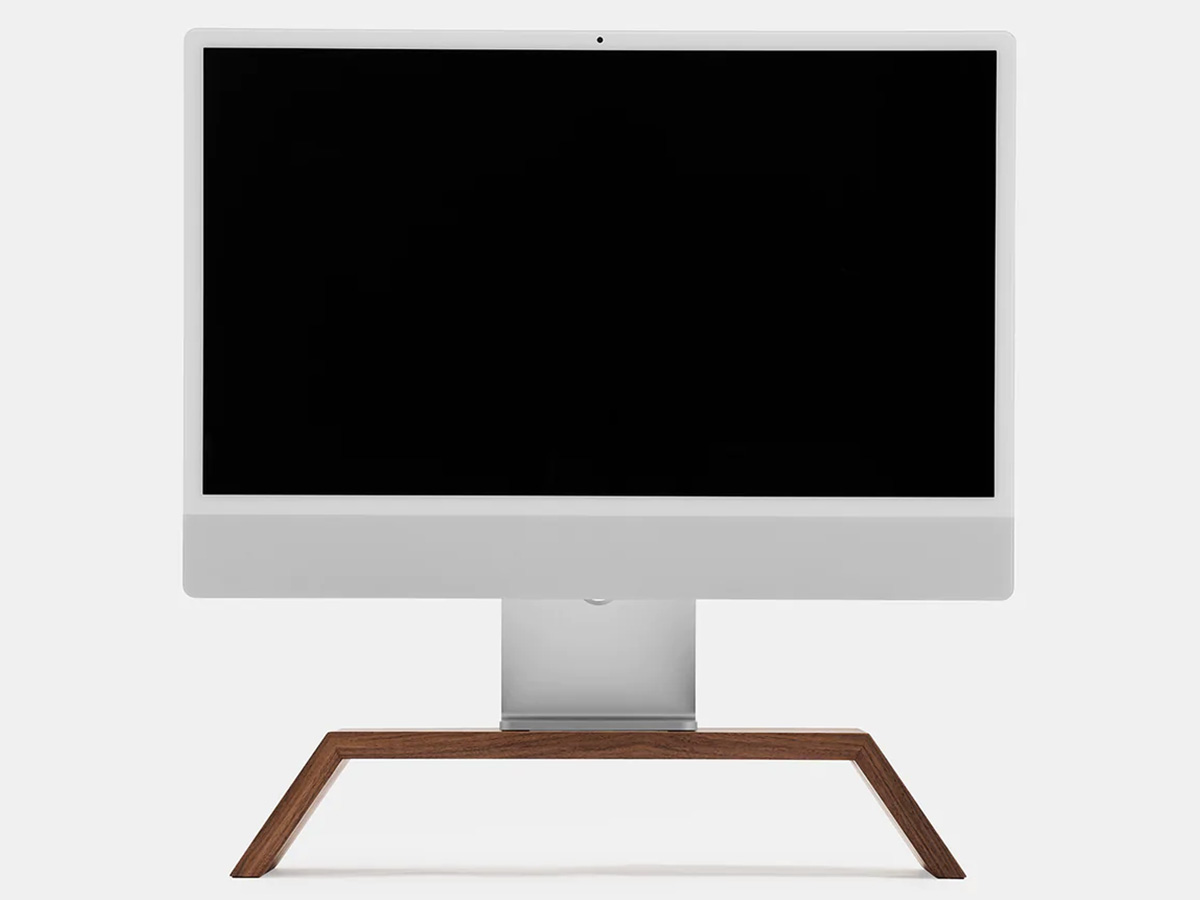 Oakywood Monitor Stand Walnut - Houten iMac Beeldschermverhoger