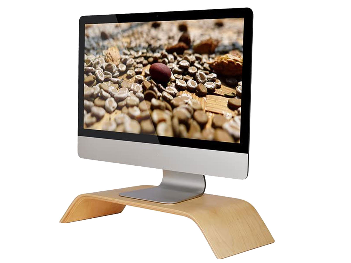 Samdi Houten iMac Stand Beeldschermverhoger - Berk