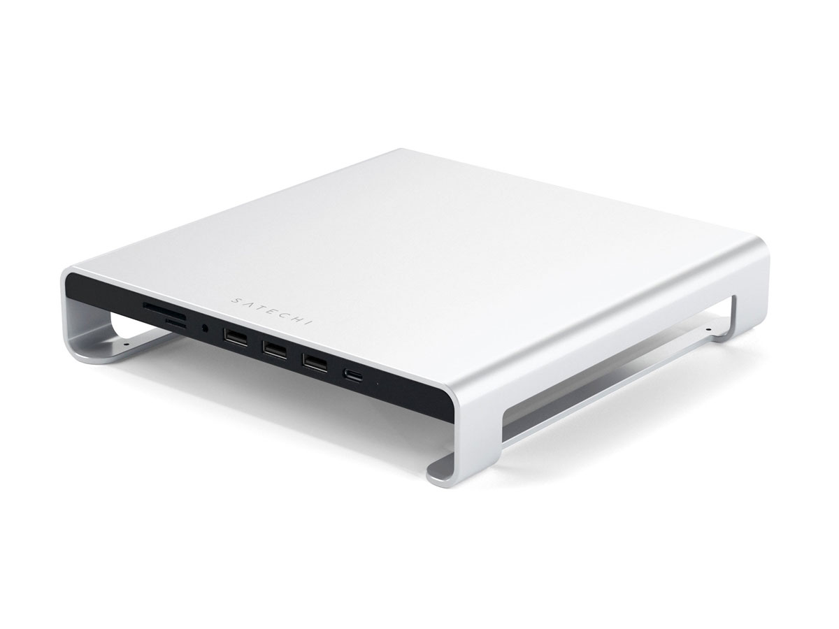 Satechi Aluminium iMac Stand met USB Hub - Zilver