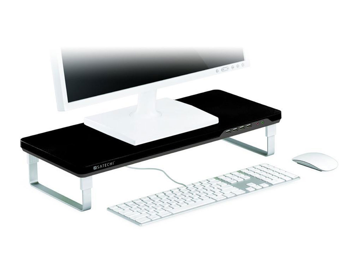 Satechi F3 Smart Monitor Stand met USB 3.0 Hub (Zwart)