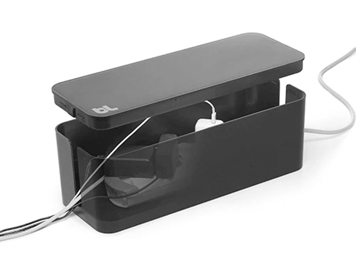 BlueLounge CableBox Cable Organiser Zwart - Kabels Wegwerken