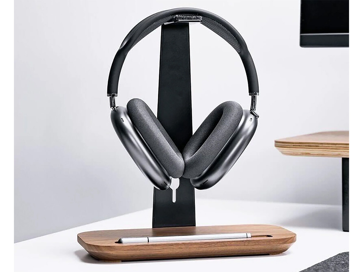 Balolo Headphone Stand Walnut - Houten Koptelefoon Standaard