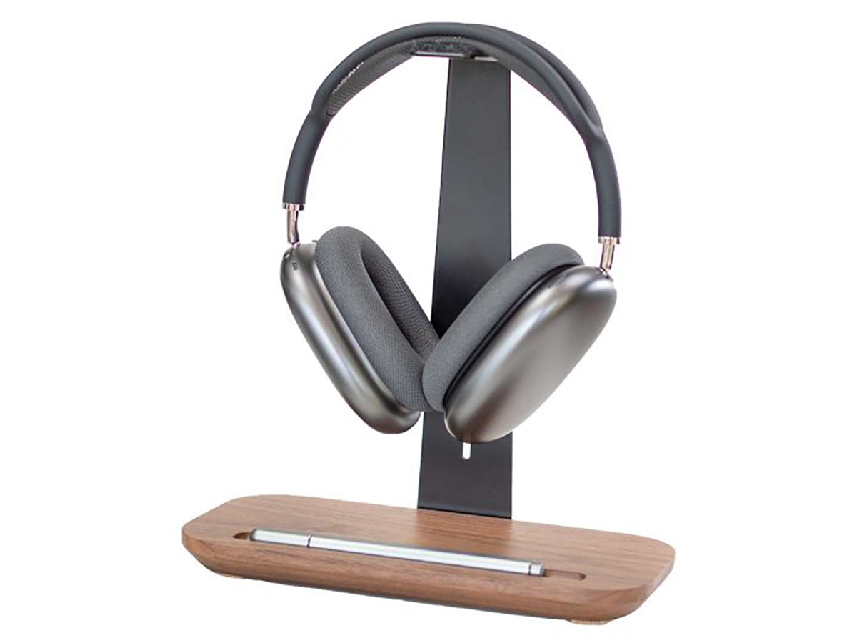 Balolo Headphone Stand Walnut - Houten Koptelefoon Standaard