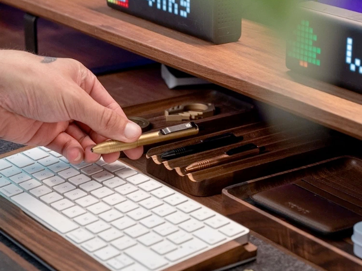 Oakywood OakyBlocks Pen Tray Walnut - Pennenbakje