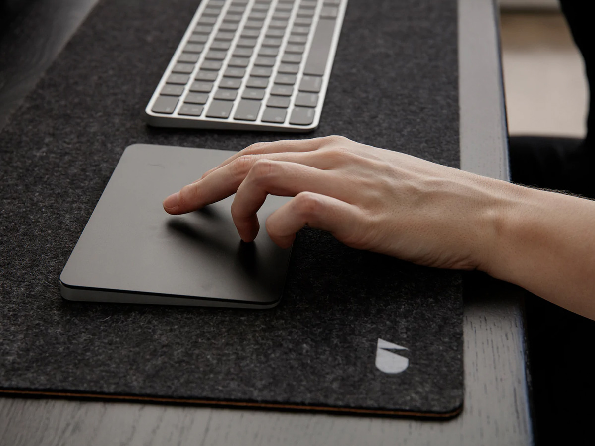 Oakywood Felt & Cork Desk Mat Bureauonderlegger Anthracite - Medium