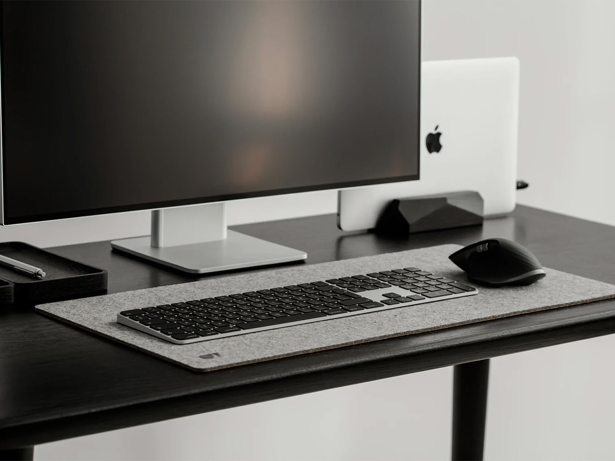 Oakywood Felt & Cork Desk Mat Bureauonderlegger Grey - Medium