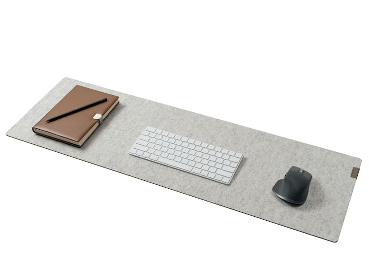 Oakywood Felt & Cork Desk Mat Bureaumat Antraciet Large
