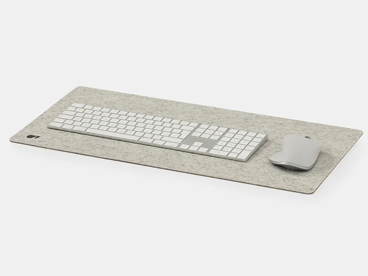 Oakywood Felt & Cork Desk Mat Bureauonderlegger Stone Grey - Medium