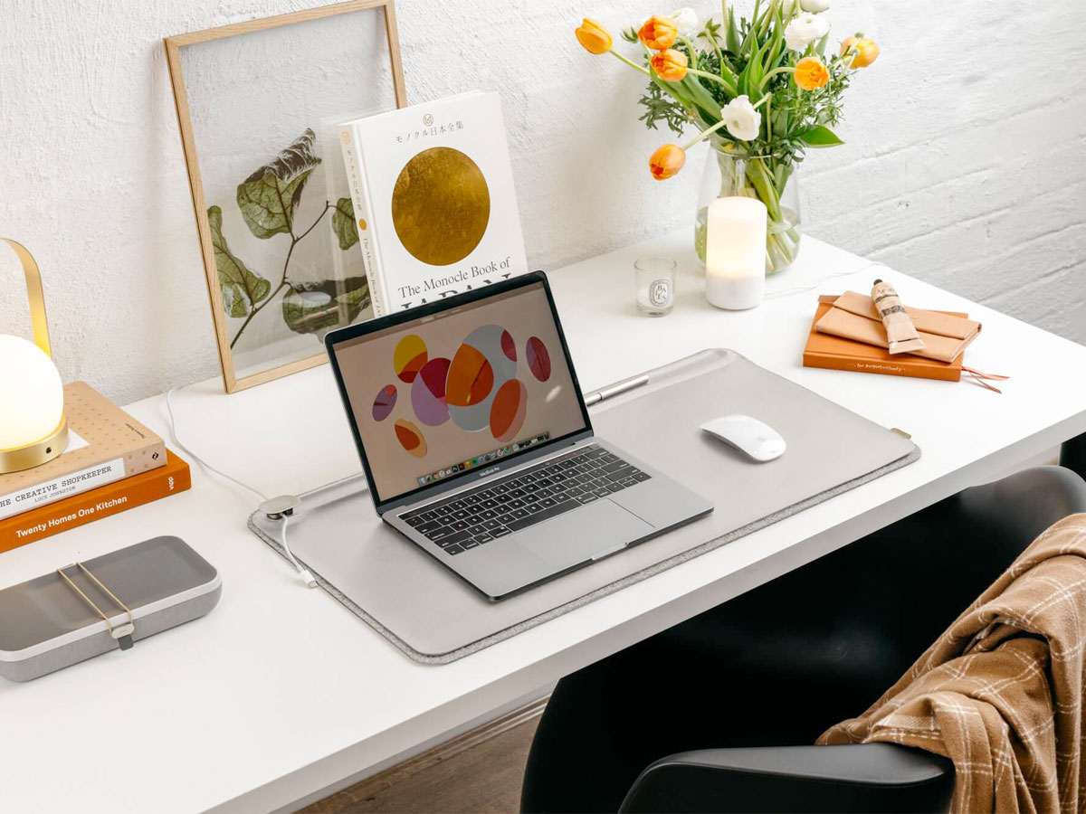 Orbitkey Desk Mat Large Stone Grey - Bureauonderlegger