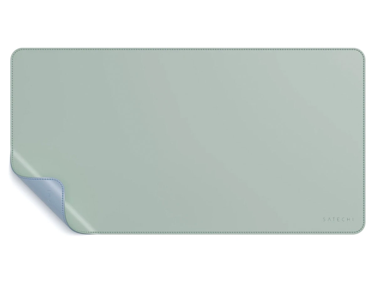 Satechi Eco-Leather Deskmate Blauw & Groen - iMac Bureau Onderlegger