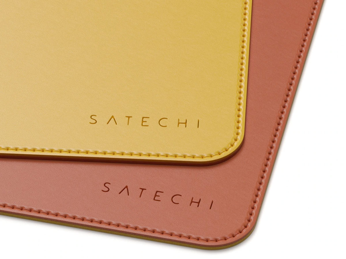 Satechi Eco-Leather Deskmate Geel & Oranje - iMac Bureau Onderlegger