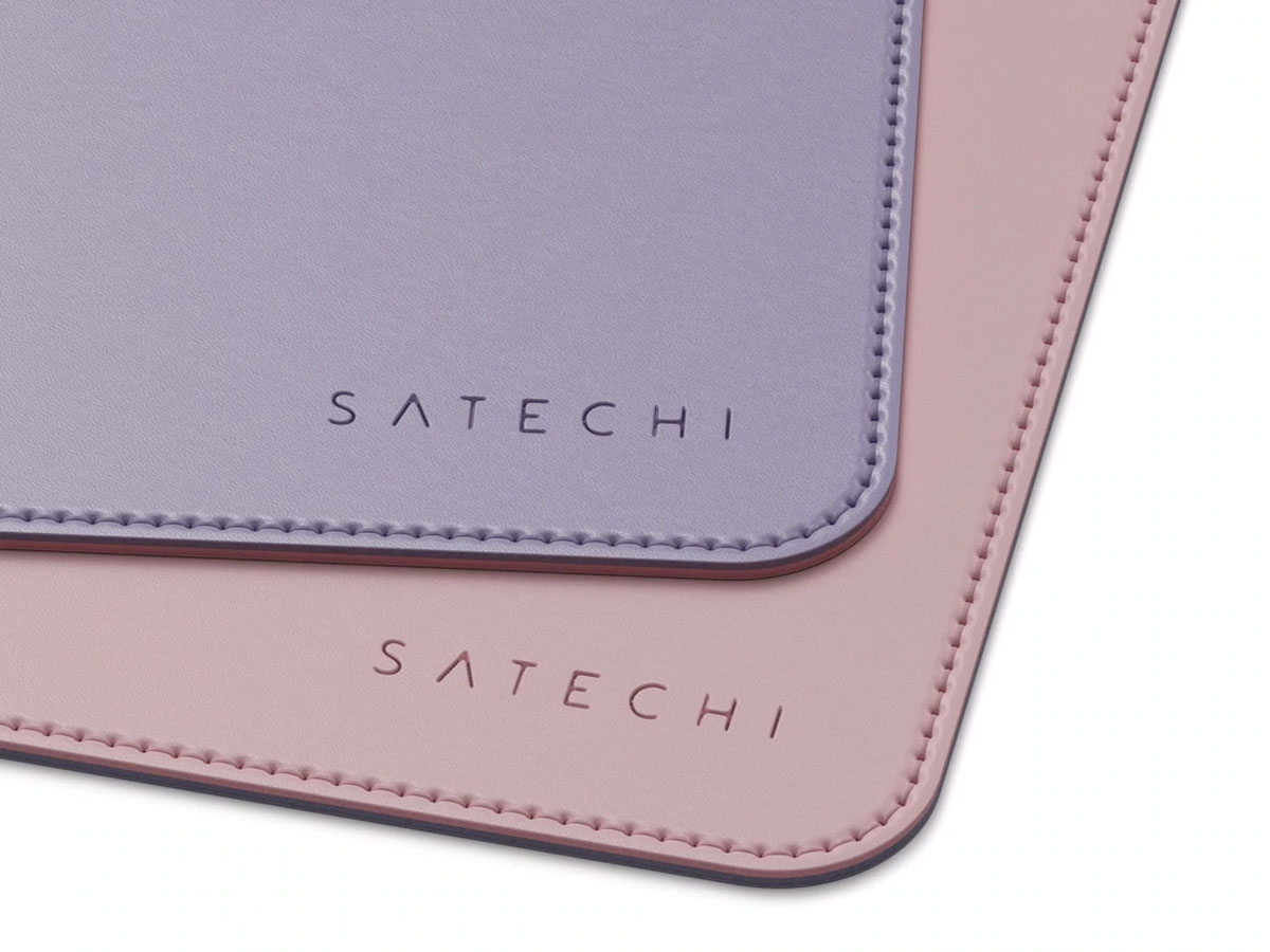 Satechi Eco-Leather Deskmate Roze & Paars - iMac Bureau Onderlegger