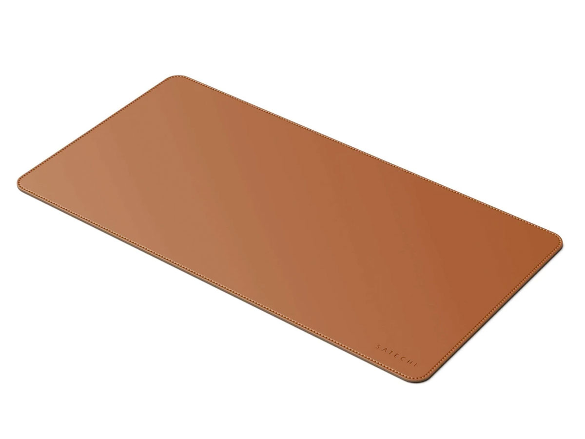 Satechi Eco-Leather Deskmate Bruin - Bureau Onderlegger Computer Mat