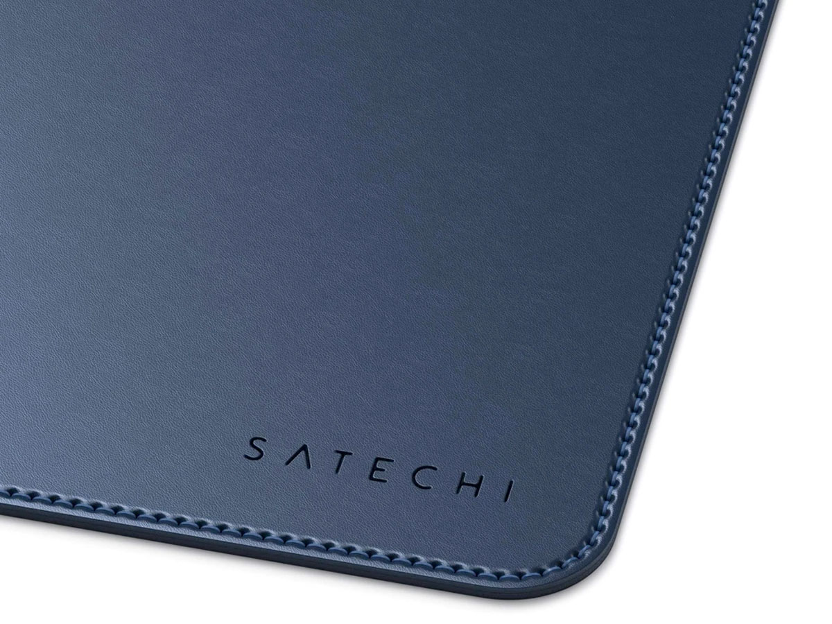 Satechi Eco-Leather Deskmate Navy - Bureau Onderlegger Computer Mat