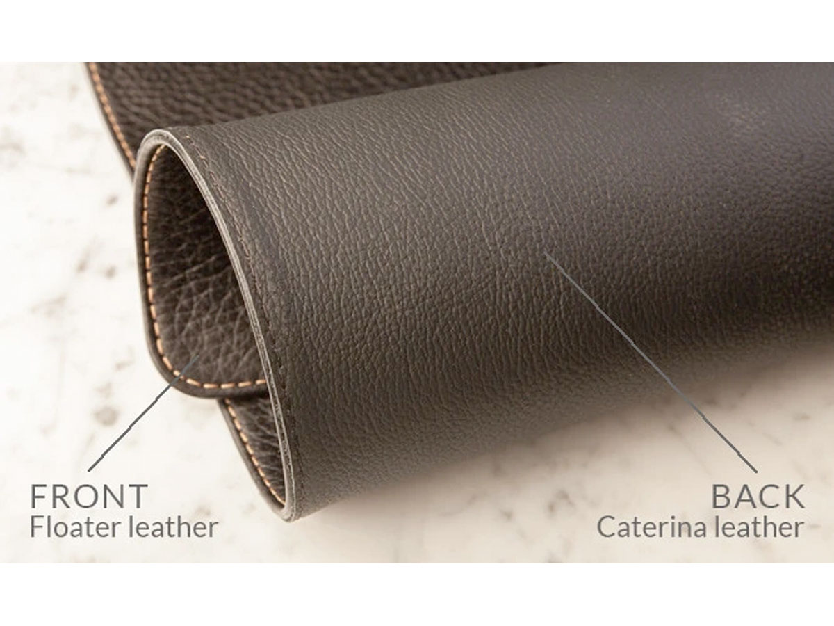 Vaja Deluxe Leather Desk Pad Zwart Large - Leren Bureauonderlegger