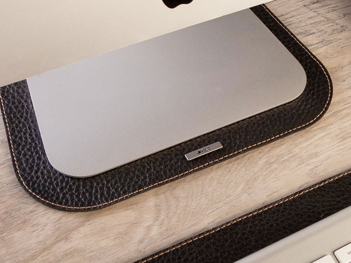 Vaja Deluxe Leather iMac Pad Zwart - Leren iMac Onderlegger