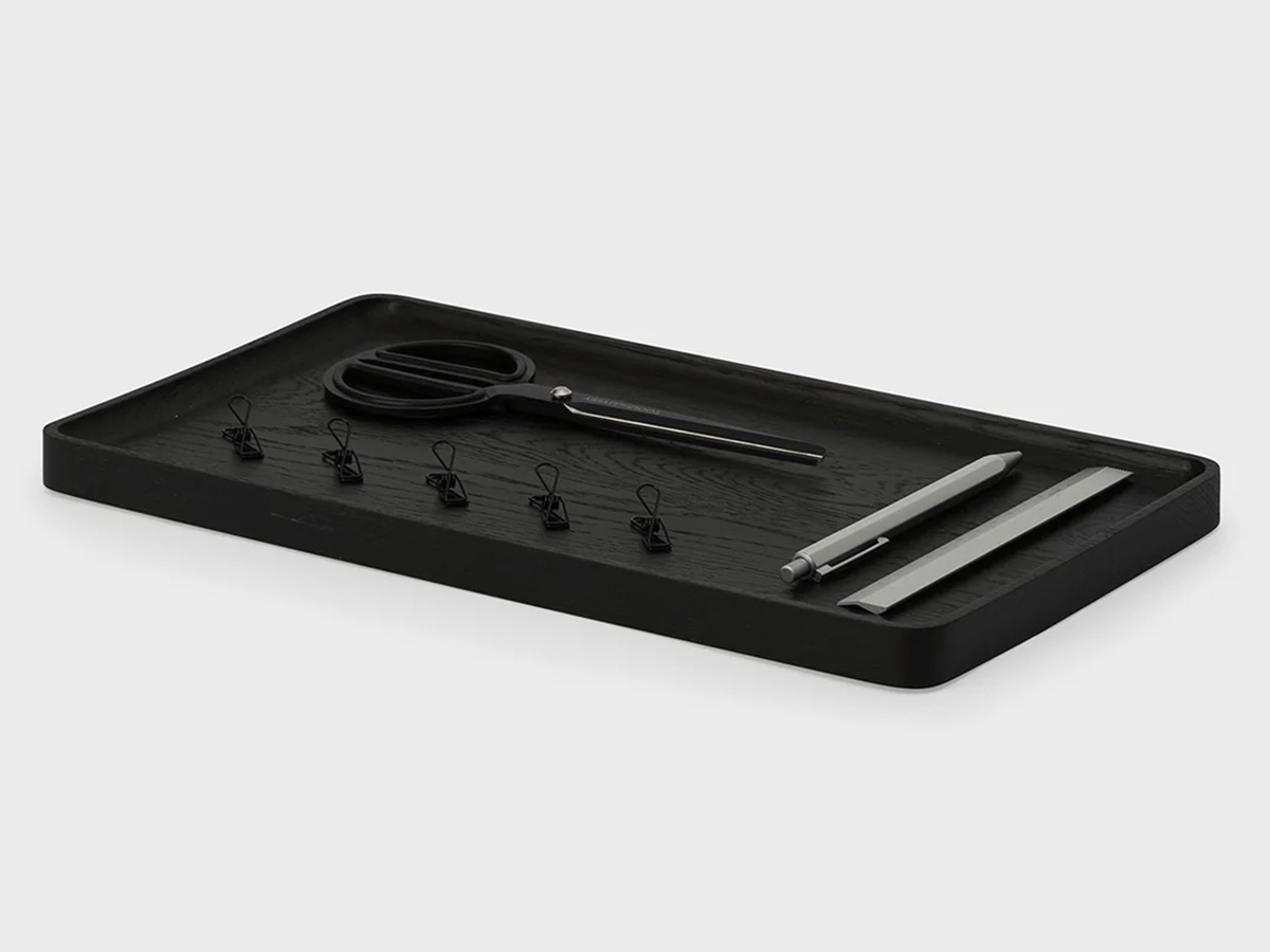 Oakywood Catchall Tray Large Black - Houten Organizer Bakje