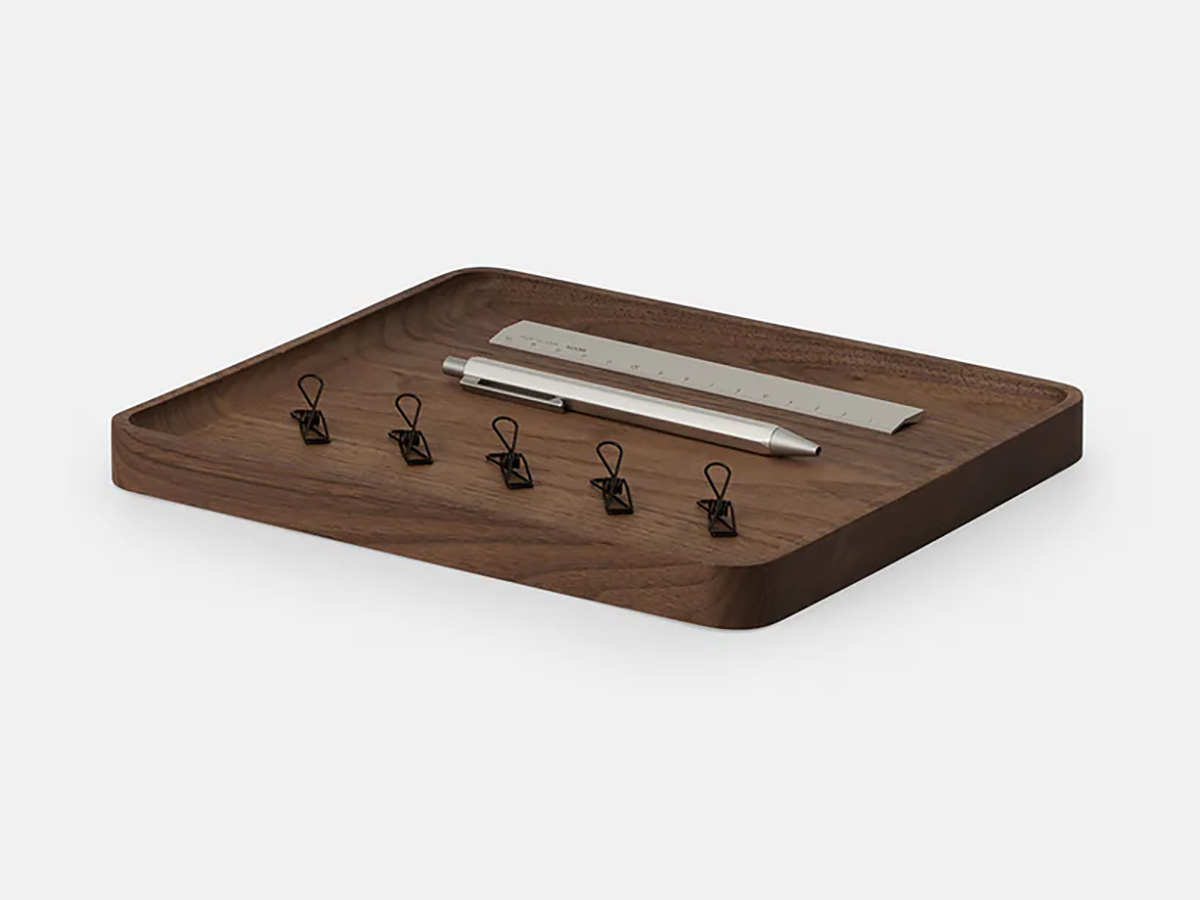 Oakywood Catchall Tray Medium Walnut - Houten Organizer Bakje