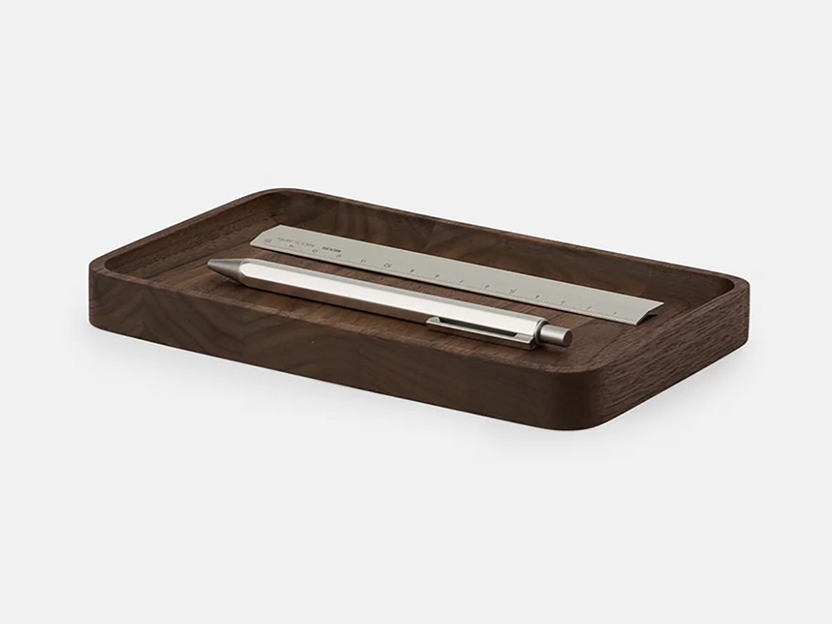 Oakywood Catchall Tray Small Walnut - Houten Organizer Bakje