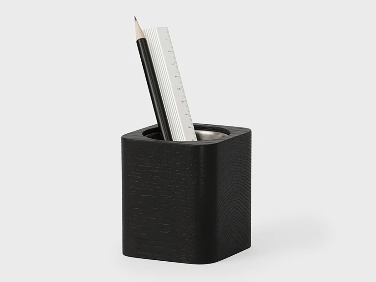 Oakywood Cubic Pen Holder Black - Houten Pennenhouder