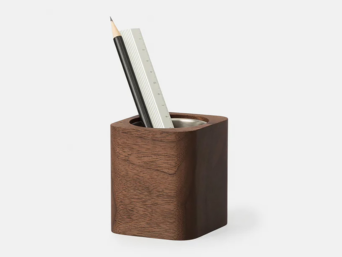 dichters regeling besteden Oakywood Cubic Pen Holder Walnoot | Houten Pennenpot