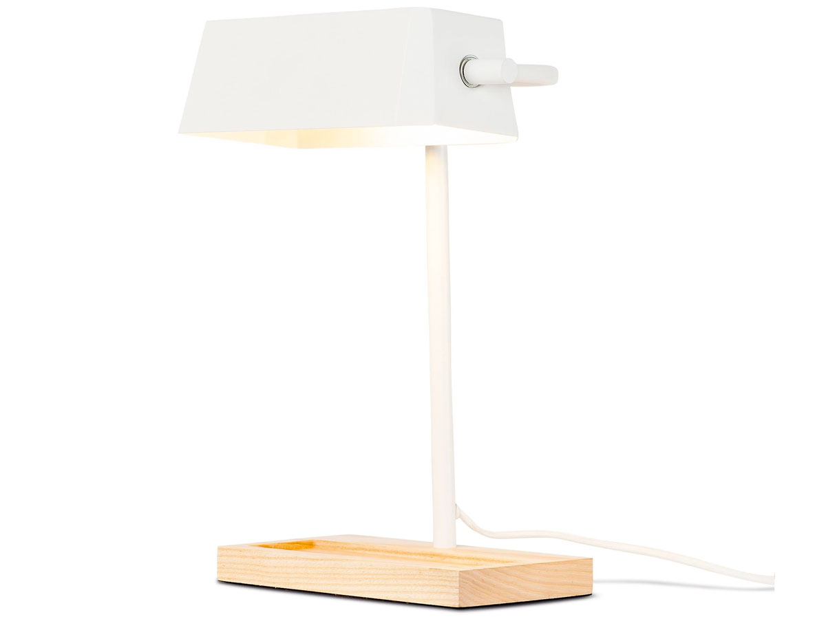 It's About RoMi Cambridge Bureaulamp - Wit Staal en Hout