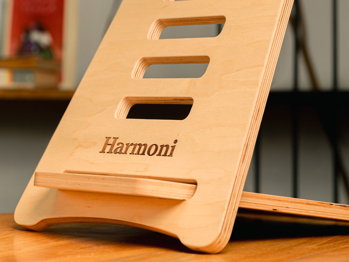 Harmoni Standing Desk Berkenhout - Modulair Sta Bureau