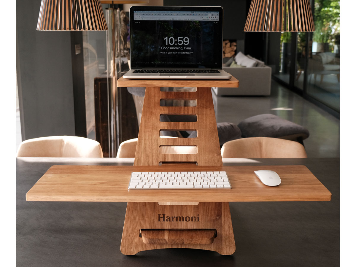 Harmoni Standing Desk Premium Eiken - Modulair Sta Bureau