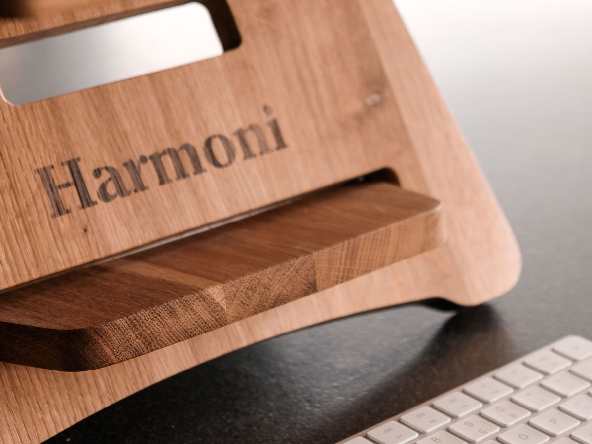 Harmoni Standing Desk Premium Eiken - Modulair Sta Bureau