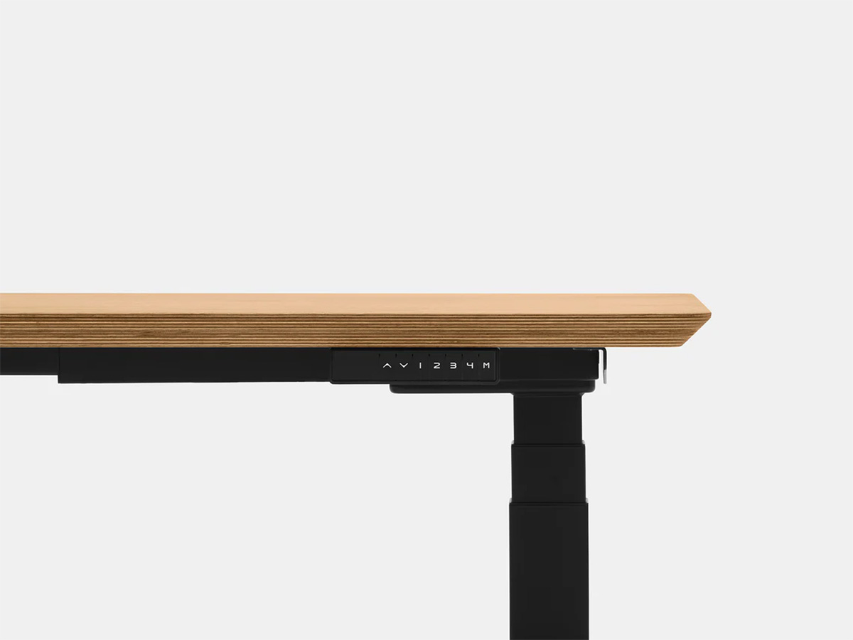 Oakywood Standing Desk Houten Zit Sta Bureau M - Eiken Fineer / Zwart