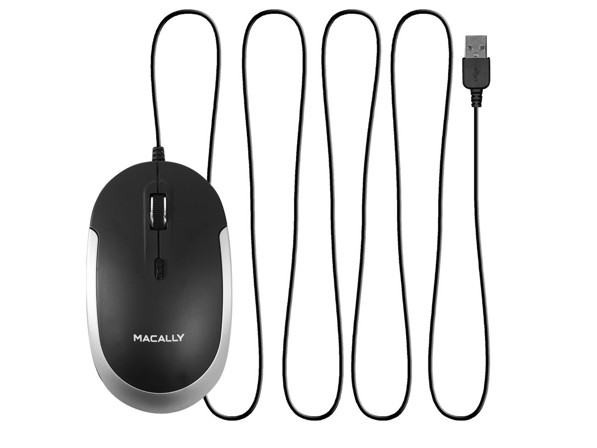 MacAlly DYNAMOUSE-SG Optische USB Muis Space Grey
