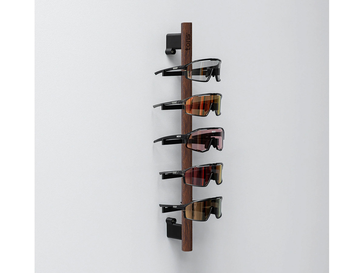 Tons Cycling Glasses Organiser Rack E - Smoked Oak 