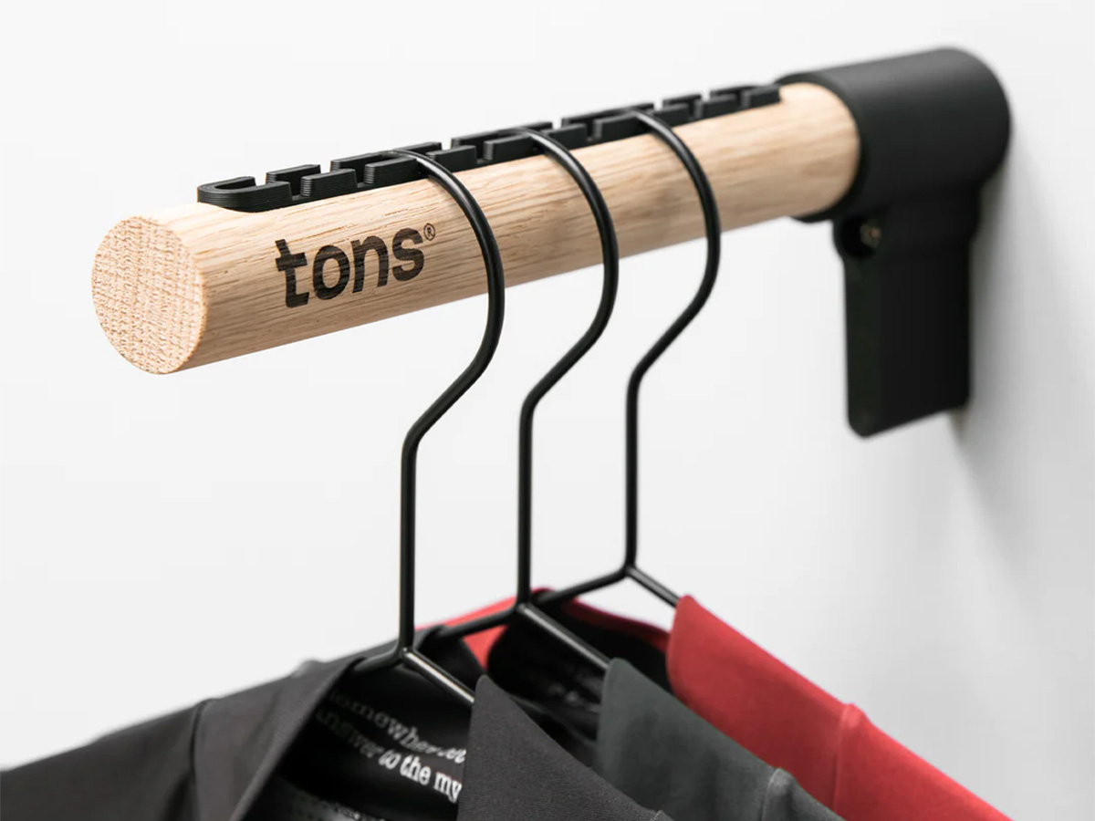 Tons Cycling Jersey Hanger voor Fietsshirt Wielershirt - Matt Black