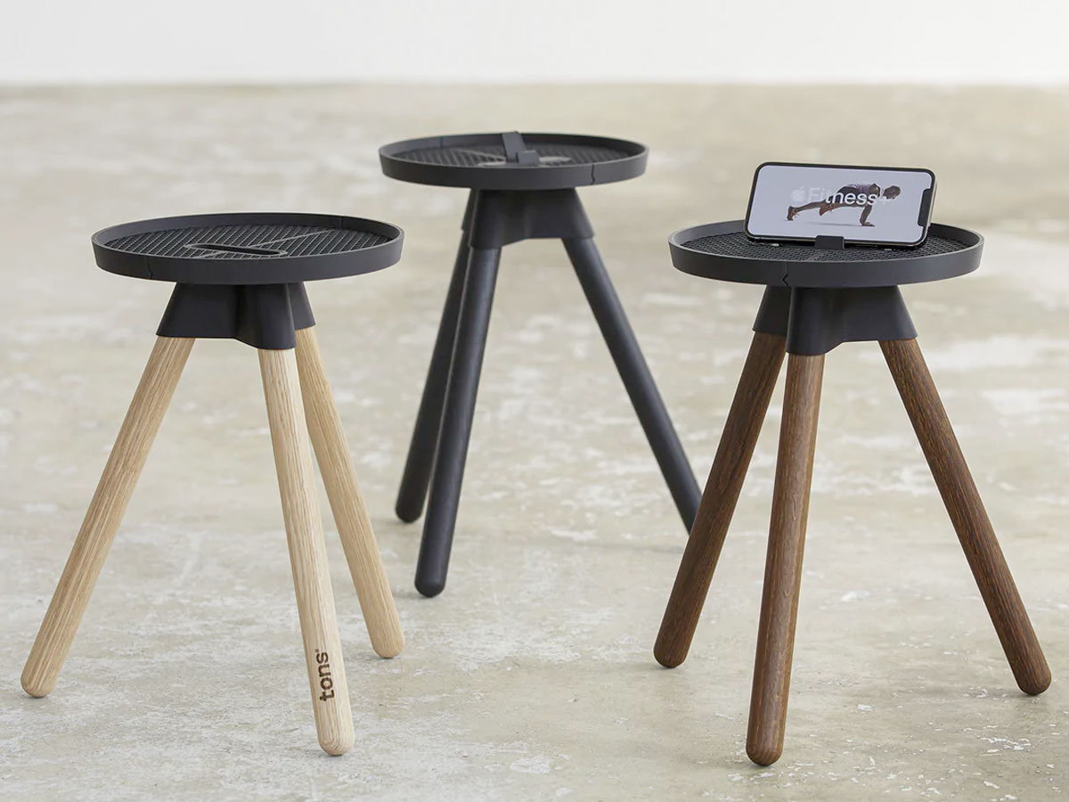 Tons Fitness Table Matt Black - Smartphone Stand voor Fitness Apps