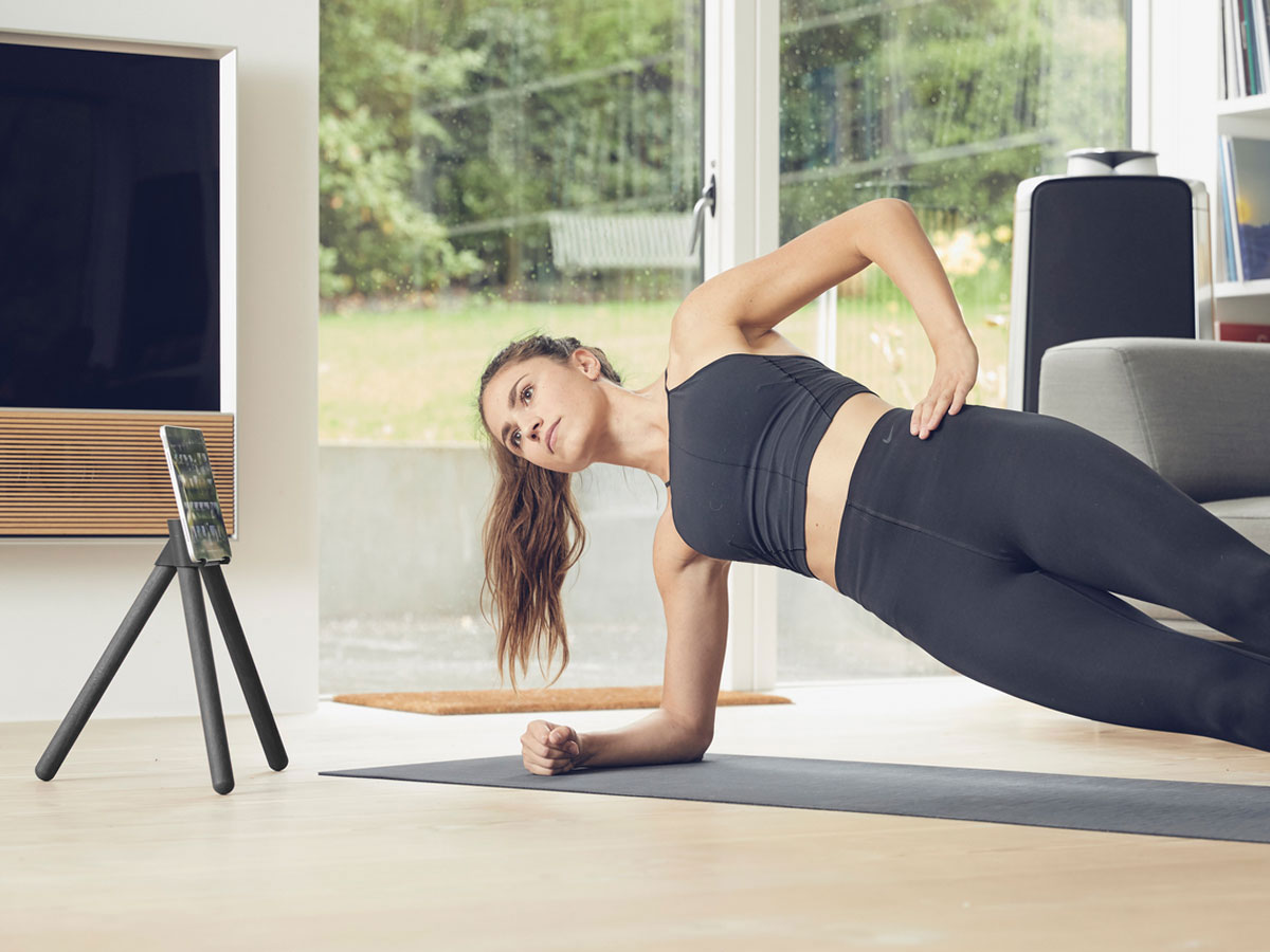 Tons iPad Core Stand Matt Black - Tablet Stand voor Fitness Apps