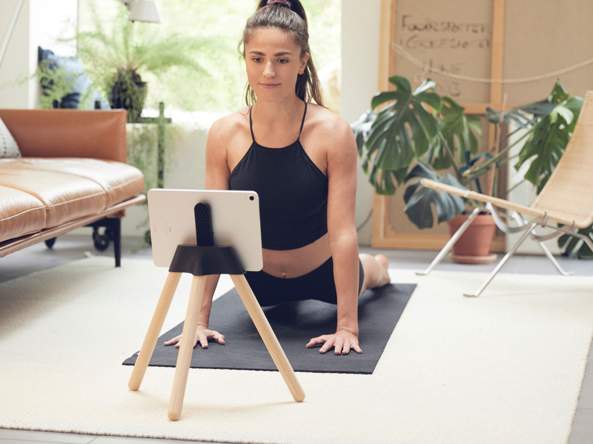 Tons iPad Core Stand Natural Oak - Tablet Stand voor Fitness Apps