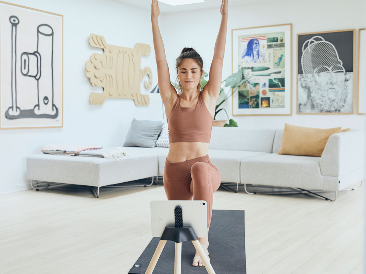 Tons iPad Core Stand Natural Oak - Tablet Stand voor Fitness Apps