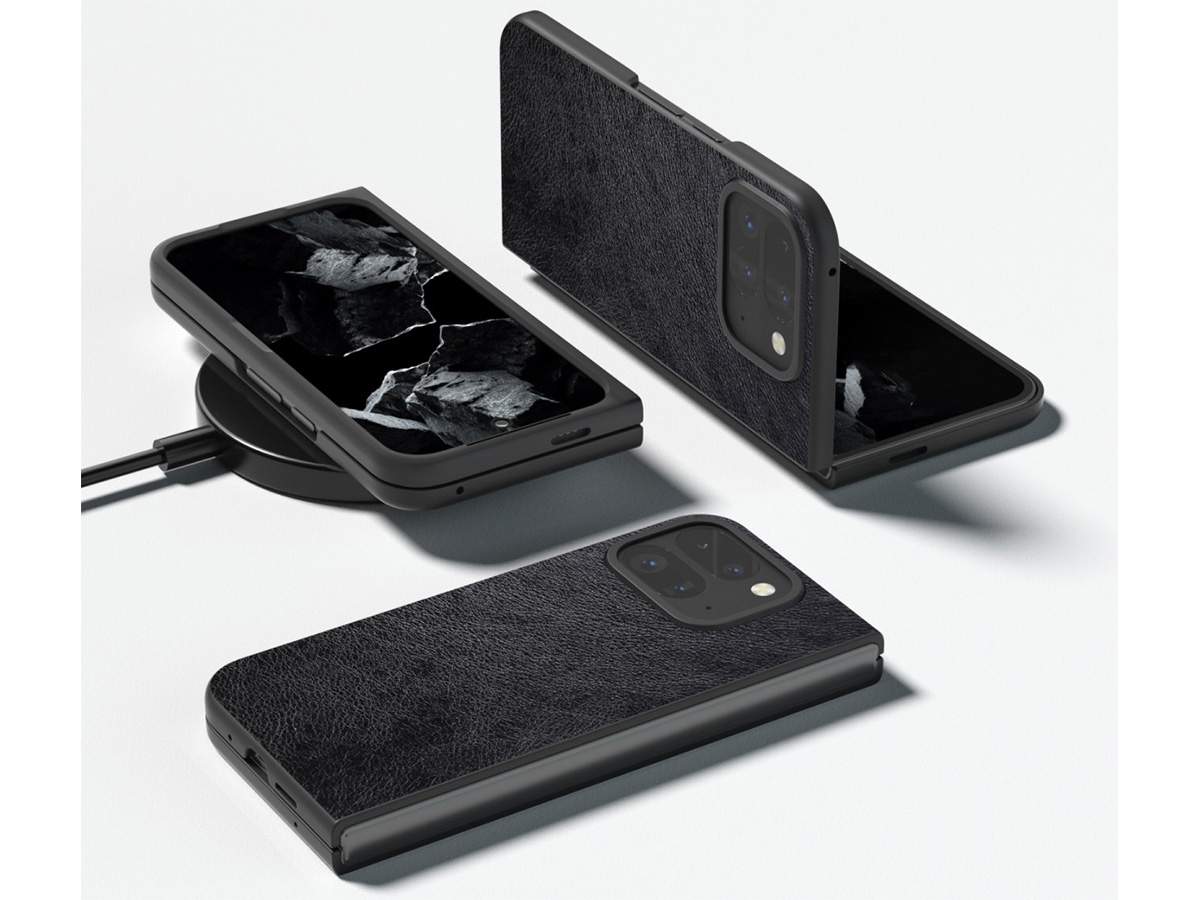 CaseMania PU Leather Case Zwart - Google Pixel 10 Pro Fold hoesje