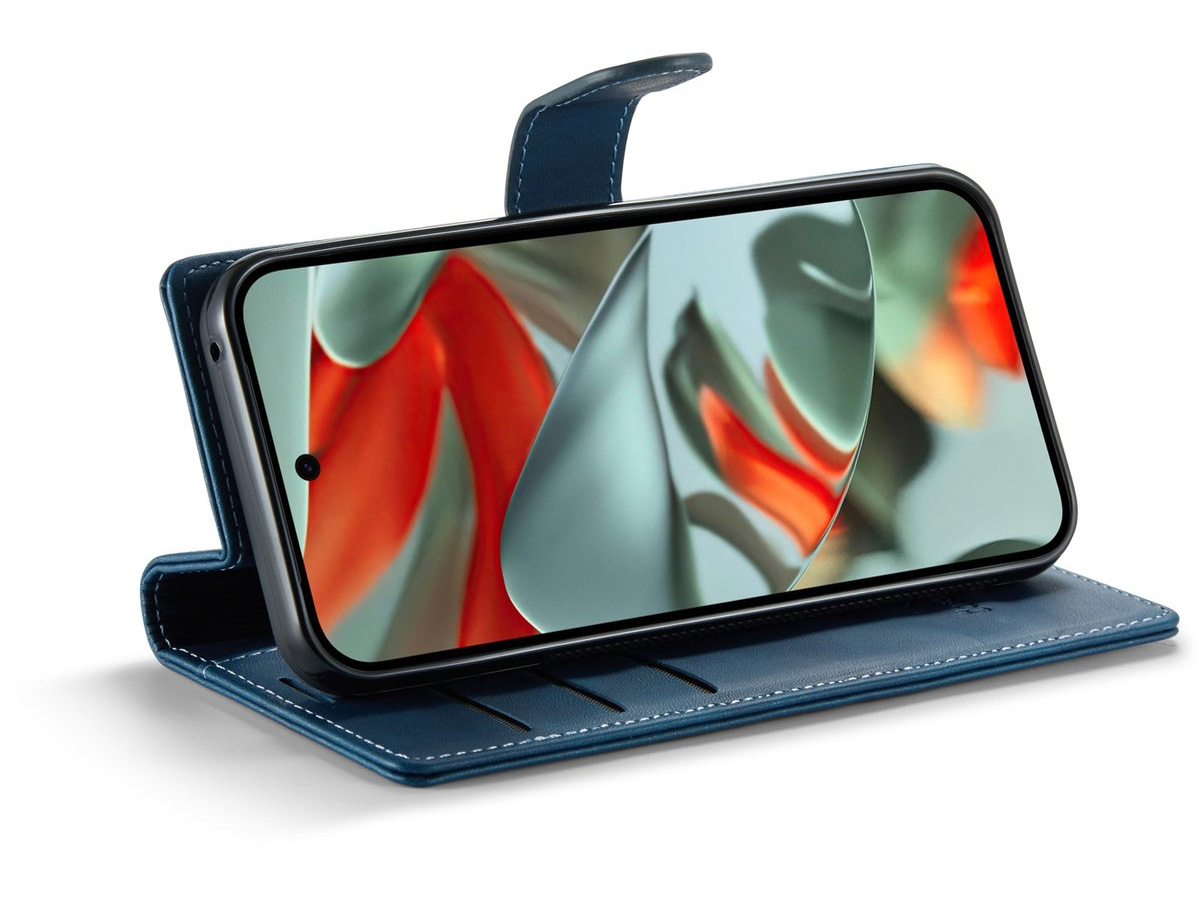 CaseMania 2in1 Bookcase MagSafe Qi2 Blauw - Google Pixel 10 Pro Hoesje