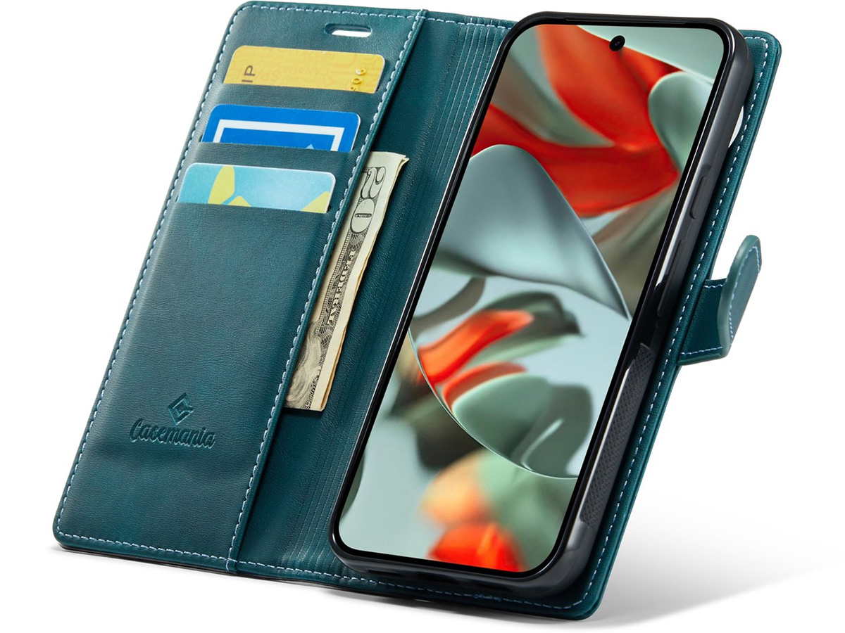 CaseMania 2in1 Bookcase MagSafe Qi2 Groen - Google Pixel 10 Pro Hoesje