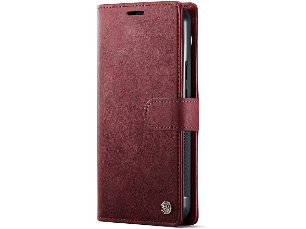CaseMania 2in1 Bookcase MagSafe Qi2 Rood - Google Pixel 10 Pro Hoesje