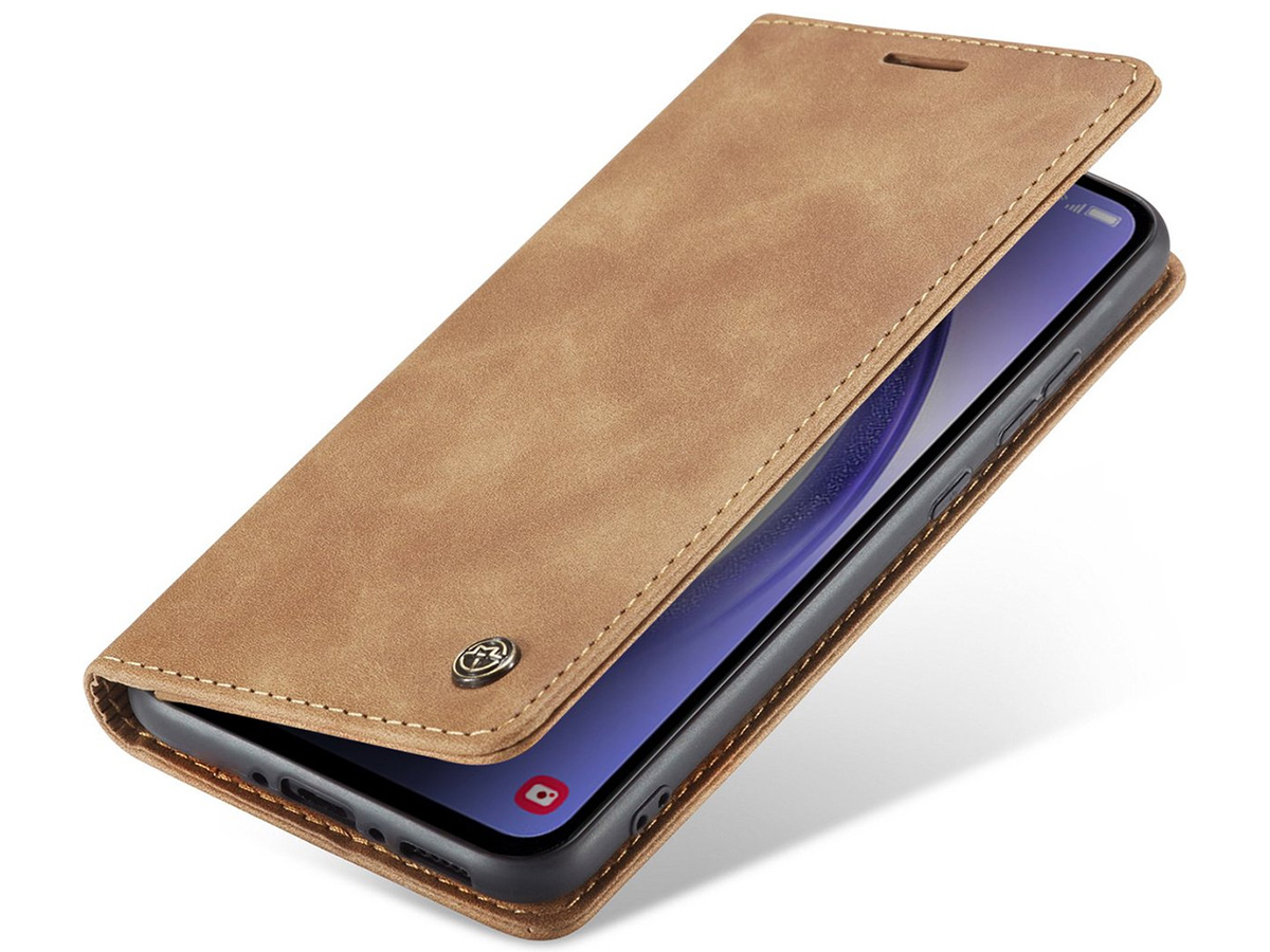 CaseMania Vintage Slim Bookcase Cognac - Google Pixel 10 Pro XL hoesje