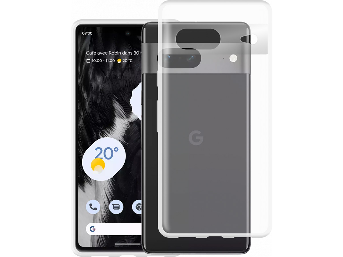 Just in Case Crystal Clear TPU Case - Google Pixel 7 hoesje