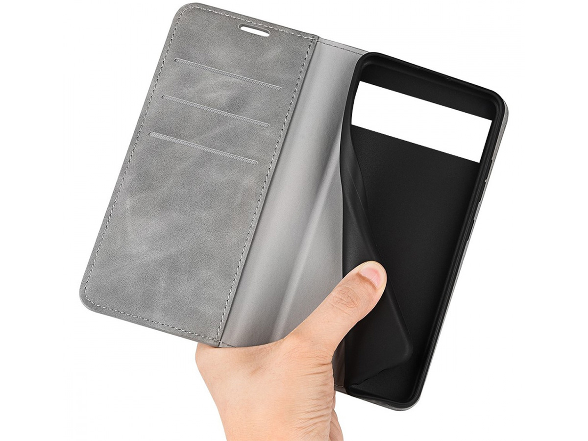 Just in Case Slim Wallet Case Grijs - Google Pixel 7 hoesje